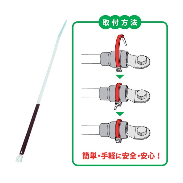 JAPPY JAPPY　後付サーモタイ　メモリータイプ　適応電線22SQ～60SQ　30本　黒 STT-M-BLK 30本｜DIY FACTORY ONLINE SHOP