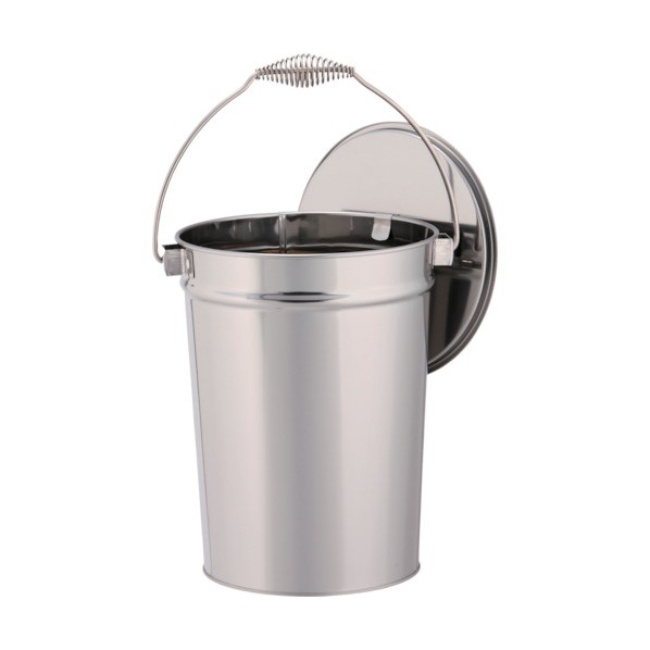 ※法人専用品※テラモトステンレス収集缶265 x 265 x 296 mmSU-267-500-0