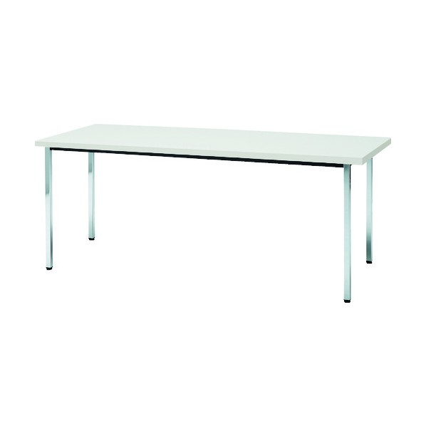 ※法人専用品※トラスコ 会議用テーブル 1200X750XH700 角脚 下棚無 ホワイト 775 x 1215 x 105 mm TD1275-W 1｜DIY FACTORY ONLINE SHOP