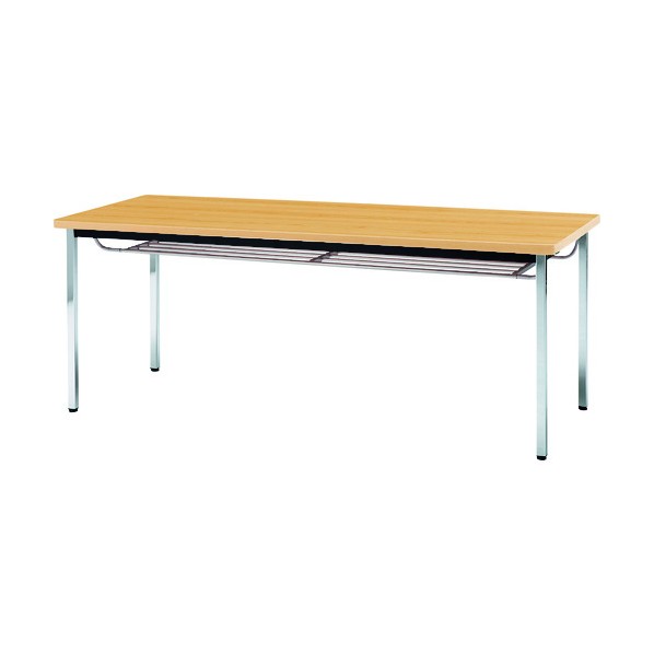 ※法人専用品※藤沢製作 会議時刻表 角脚棚付 1800mmX900粍 メープル TDS-1890TK MP 1点