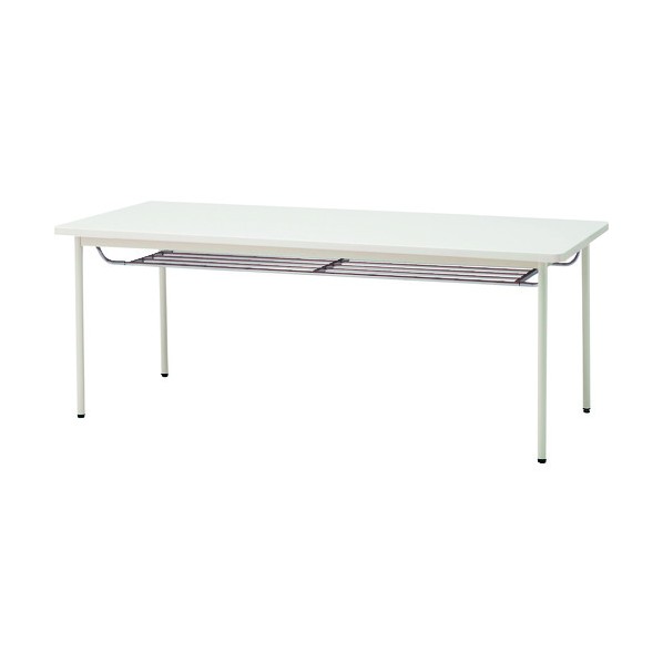 ※法人専用品※藤沢工業 ミーティングテーブル 棚付 1200X750mm ホワイト TDS-T1275TM WH 1点|DIY FACTORY ONLINE SHOP