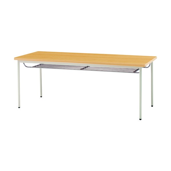 ※法人専用品※藤沢工業 ミーティングテーブル 棚付 1500X750mm メープル TDS-T1575TM MP 1点