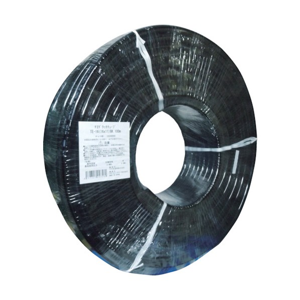 千代田通商 ＴＥタッチチューブＢＫ（黒）１６ｍｍ／１００ｍ黒 445 x 445 x 155 mm TE-16-100 BK 1