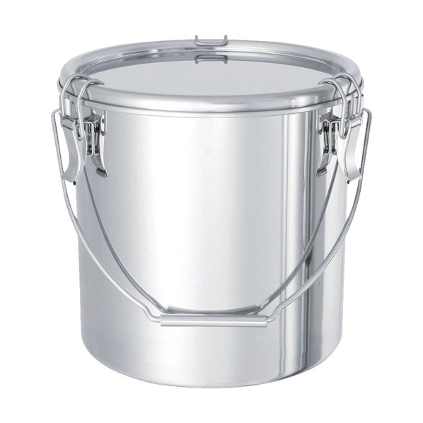 日東 ステンレスタンクテーパー付吊下げ密閉貯蔵タンク（フタ付）２０Ｌ 360 x 360 x 350 粍 TPCTB30