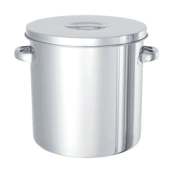 日東 ステンレスタンクテーパー付取っておく用貯蔵タンク（フタ付）２０Ｌ 360 x 360 x 350 粍 TPST30