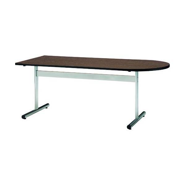 ※法人専用品※藤沢工業 ミーティングテーブル 半楕円型 1500X750 ローズ TT-1575US RO 1点