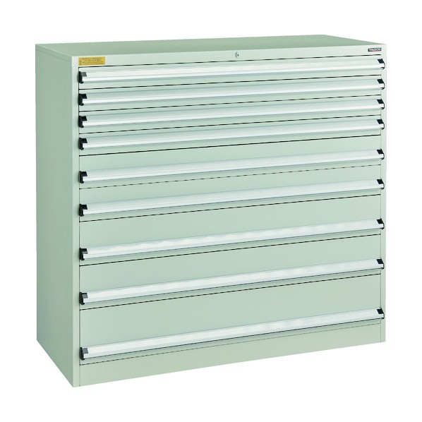 トラスコ(TRUSCO) VE13S型押し込み 1300X550XH1200 抽き出し9段 VE13S-1201-W 1点