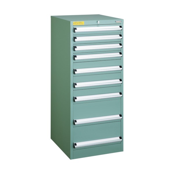 トラスコ(TRUSCO) VE5S型キャビネット 500X550XH1200 引出9段 VE5S-1204