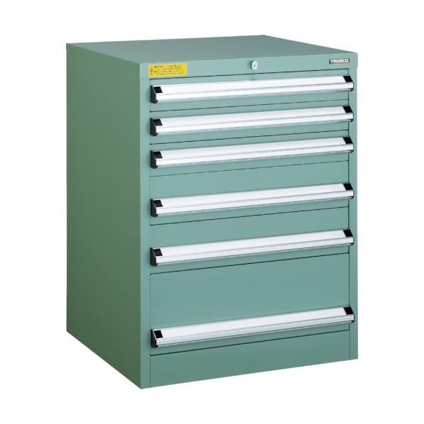 ※法人専用品※トラスコ VE6S型キャビネット 600X550XH800 引出6段 VE6S-803 1|DIY FACTORY ONLINE SHOP
