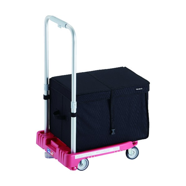 トラスコ(TRUSCO) 樹脂台車 カルティオミニ weego 省音車輪 ピンク ストッパー付 THブレーキ付 WP-2G-P-JS-THB 1点