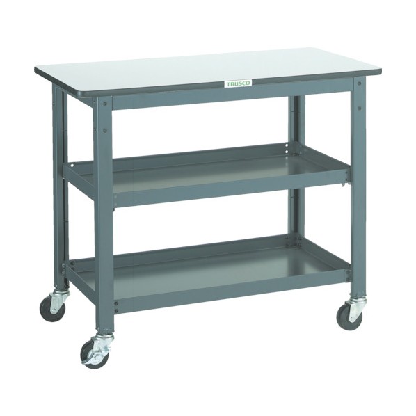 ※法人専用品※トラスコ(TRUSCO) WHT型作業台補助テーブルワゴン900X450XH740 WHT-4590 1点|DIY FACTORY ONLINE SHOP