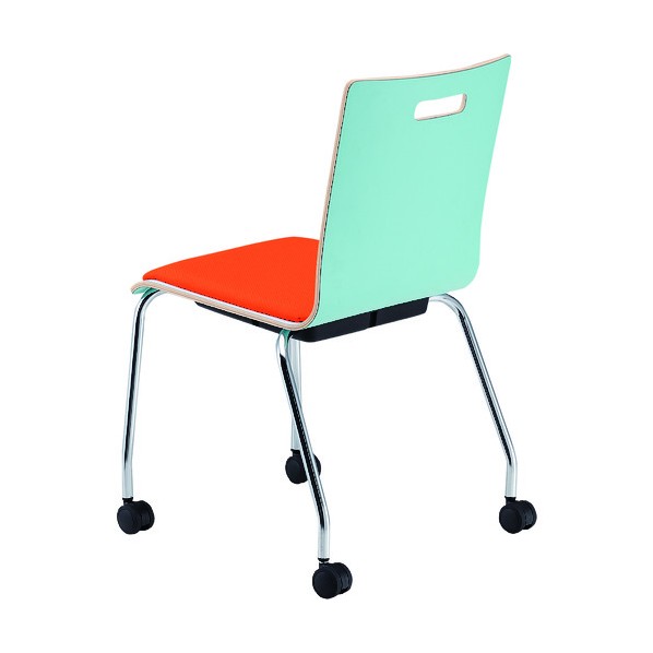 ※法人専用品※藤沢工業 リフレッシュチェア PM-K60MPL-MG マンダリンオレンジ(レザー) PM-K60MPL-MG-MOR 1点