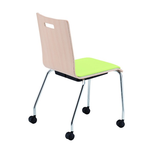 ※法人専用品※藤沢工業 リフレッシュチェア PM-K60MPL-NA リーフグリーン(レザー) PM-K60MPL-NA-LGE 1点