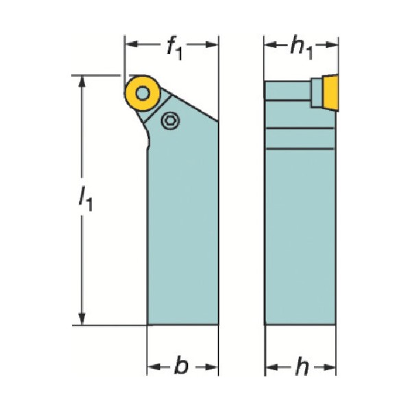 サンドビック T-Max P ポジチップ用シャンクバイト PRGCL 1｜DIY FACTORY ONLINE SHOP