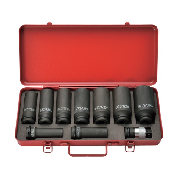 トップ工業 TOP インパクトレンチ用超ロングソケット･ワンタッチアダプターセット PT-1736SLPS 1点