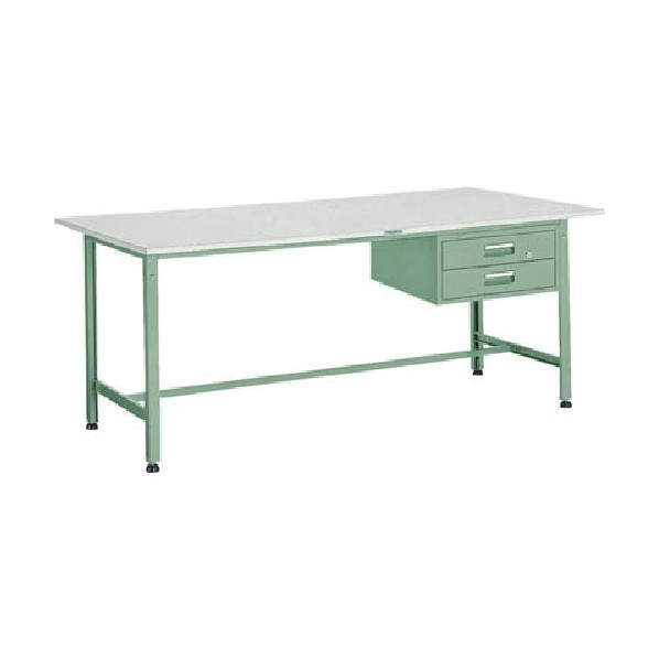 ※法人専用品※トラスコ(TRUSCO) ＲＡＥ型作業台９００Ｘ６００ＸＨ７４０２段引出付 RAE-0960F2 1点｜DIY FACTORY ONLINE SHOP 40,235円