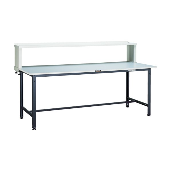 ※法人専用品※トラスコ RAE型作業台 1200X600XH740 上棚付 DG色 RAE-1260YURB DG 1台|DIY FACTORY ONLINE SHOP