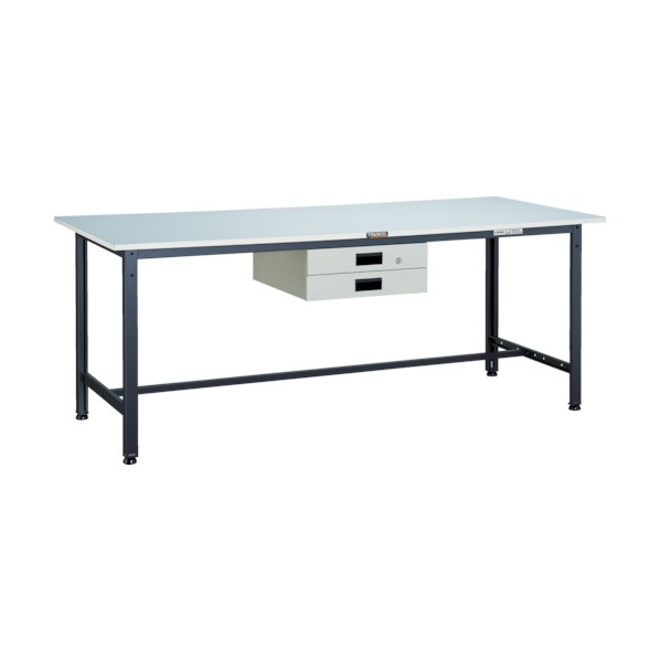 ※法人専用品※トラスコ RAE型作業台 1800X7450XH740 薄型2段引出付 DG RAE-1800UDK2DG RAE-1800UDK2 DG 1個