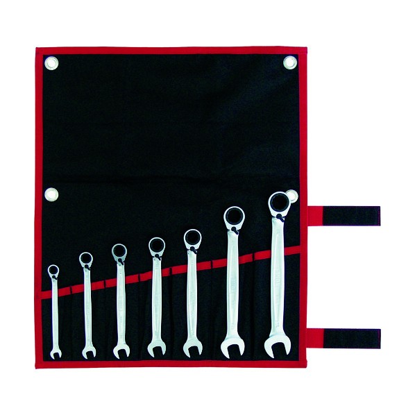 トネ 切替式ラチェットめがねレンチセット 7pcs RMR700 1S