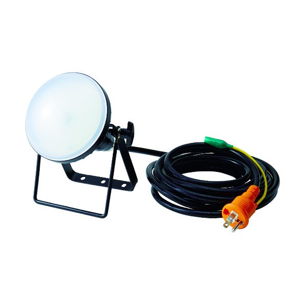 TRUSCO LED投光器 DELKURO 20W 5m アース付 2芯3芯両用タイプ 220×160×170MM RTLE-205EP 1個