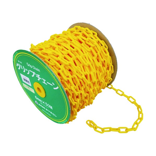 ミツギロン グリップチェーン 6mm×50m 黄 SF-64 1巻 12,129円