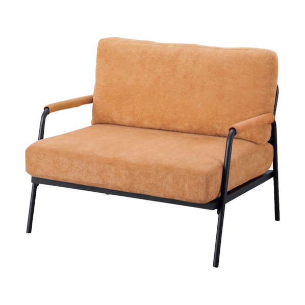 ※法人専用品※アイリスオーヤマ 100558 1人掛けコーデュロイソファ ライトブラウン SFCS-90-RT 1点｜DIY FACTORY ONLINE SHOP