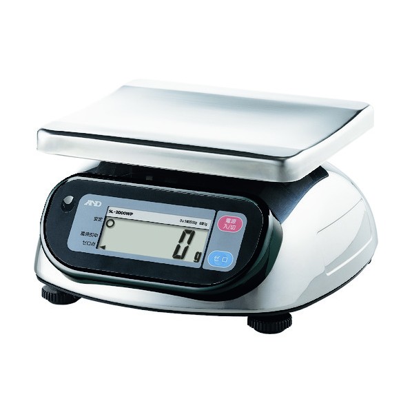 エー・アンド・ディ 防塵・防水ハカリ SL2000WP JCSS校正付 SL2000WP-JA-00J00 1台 24,985円