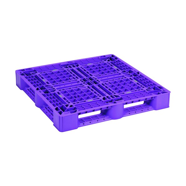 ※法人専用品※日本プラパレット プラスチックパレットSLA1111 片面四方差し パープル SLA-1111-PL 1｜DIY FACTORY ONLINE SHOP