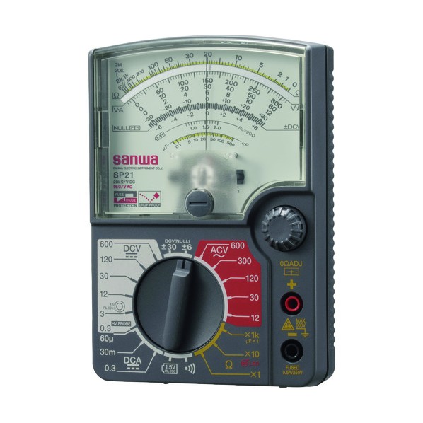 三和電気計器 アナログマルチテスタ導通ブザー付き SP21 1