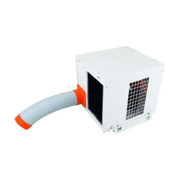 ※法人専用品※スイデン スポットエアコン(天吊リタイプ) 440x488x427mm オレンジ/白 SS-20CJ-3 1台