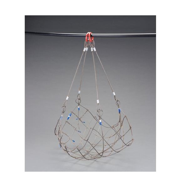 エスコ(esco) 1.8x1.8m ワイヤーモッコ(シートなし/目合120mm) EA981WM-83 1枚【2506DFD_3】