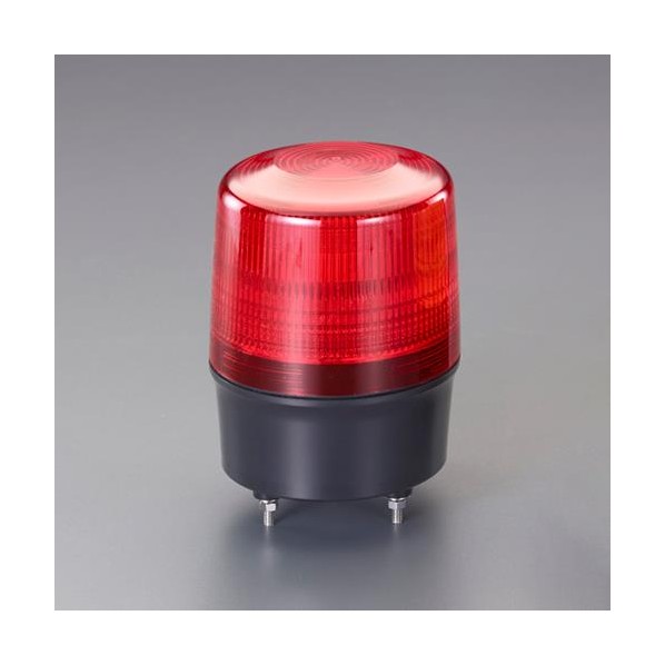 エスコ(esco) AC100～200V LED回転灯(赤) EA983FS-176 1個【2506DFD_3】