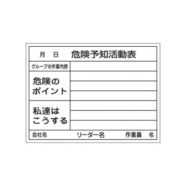 エスコ(esco) 450x600mm 危険予知活動ボード EA983BT-11 1枚【2506DFD_3】