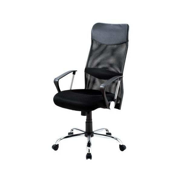 ※法人専用品※エスコ ビジネスチェアー(ブラック) EA956XC-86 1個【2506DFD_3】