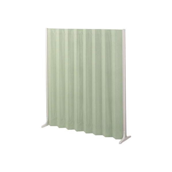 ※法人専用品※エスコ 1500x340x1800mm 伸縮パーテーション(グリーン) EA954EA-293 1台【2506DFD_3】