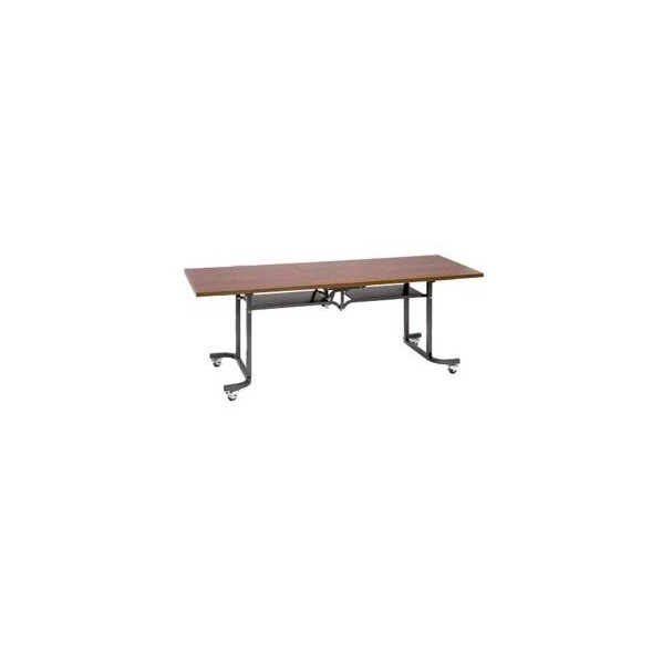 ※法人専用品※エスコ 1800x750x700mm テーブル(折畳式/ローズ) EA954EE-172R 1個【2506DFD_3】