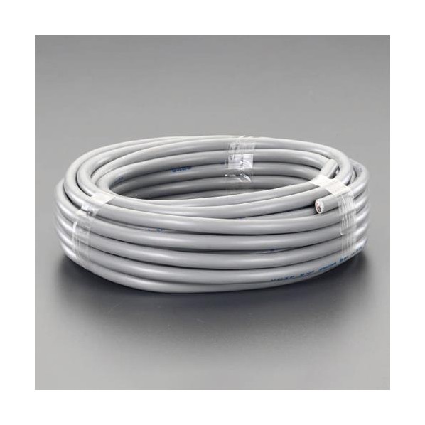 ※法人専用品※エスコ 300V/12A/ 50m ビニールキャブタイヤケーブル(灰) EA940AG-3B 1巻【2506DFD_3】