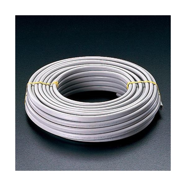 ※法人専用品※エスコ 2.6mmx3心/600V27A VA有線テレビ(20m/薄墨色) EA940AV-27A 1巻【2506DFD_3】 その他-花・ガーデン・DIY