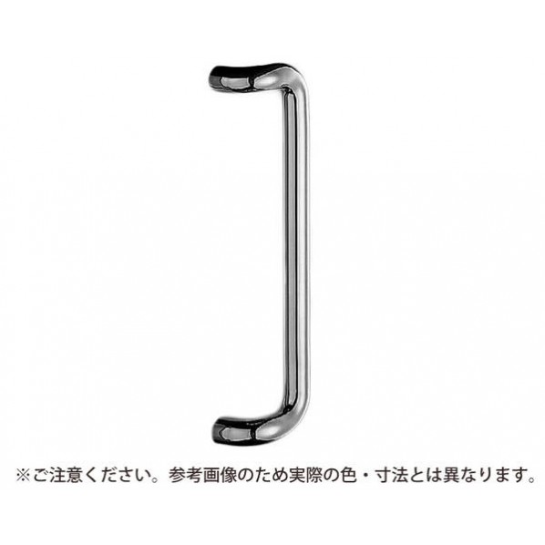 シロクマ L形丸棒取手 クローム 大 NO-74 1組