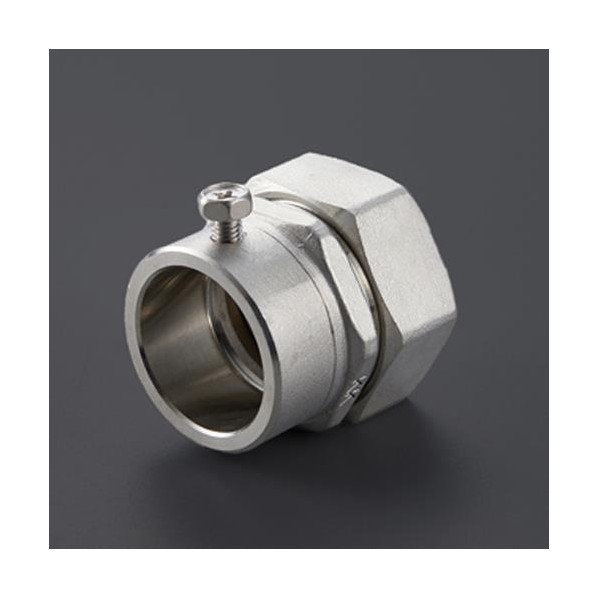 ※法人専用品※エスコ 3/4xG22 ねじ無しコネクター(ストレート/厚鋼/ステンレス) EA947SM-106 1個