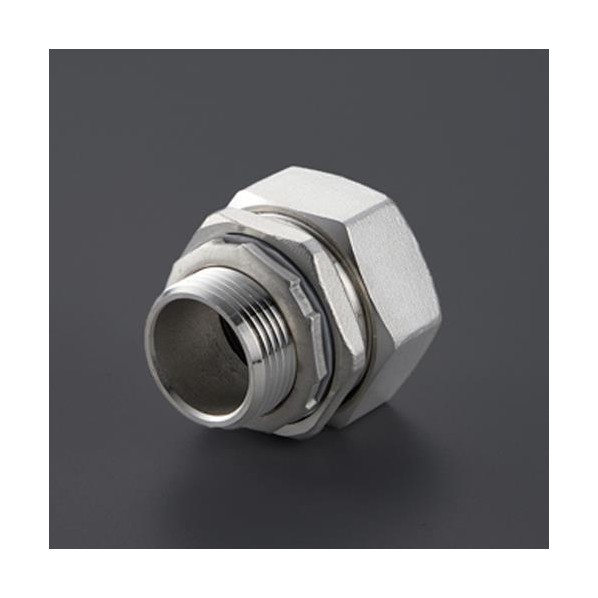 ※法人専用品※エスコ 1 xCTC 31 ボックスコネクター(ストレート/薄鋼/ステンレス) EA947SD-108 1個｜DIY FACTORY ONLINE SHOP