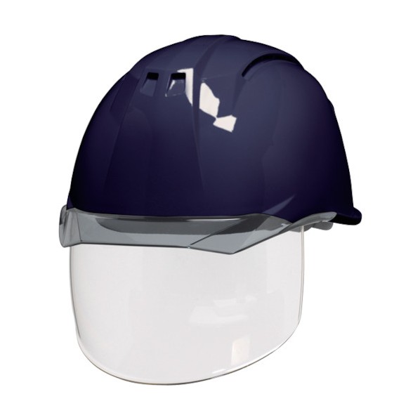 DICプラスチック 透明バイザーヘルメット(シールド面付) AA11EVO-CSW KP 紺/スモーク AA11EVO-CSW-HA6-KP-K/S 1点