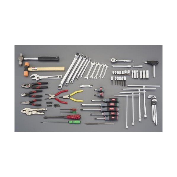 ※法人専用品※esco|エスコ [69個組] 工具セット EA612SB-51 1組【2506DFD_3】｜DIY FACTORY ONLINE SHOP