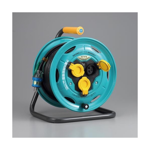 ※法人専用品※エスコ AC125V/15A/30m コードリール(防雨,漏電遮断器付 EA815BW-30A 1台【2506DFD_3】