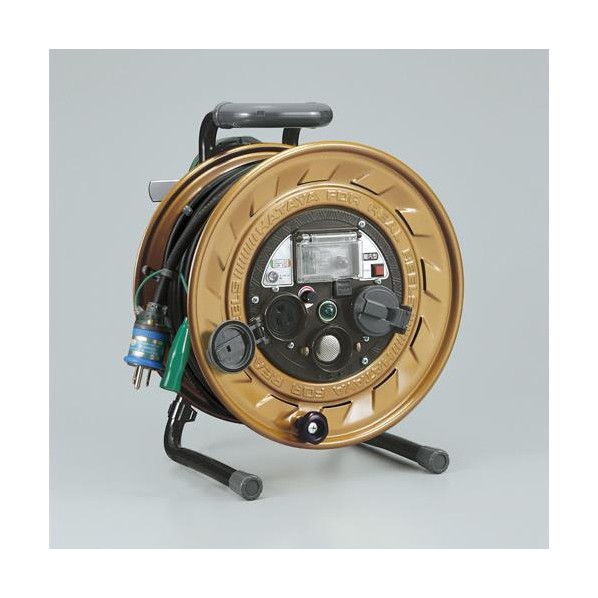 エスコ(esco) AC125V/30m メタルセンサーリール(感度調整/漏電遮断) EA815MS-32 1台【2506DFD_3】