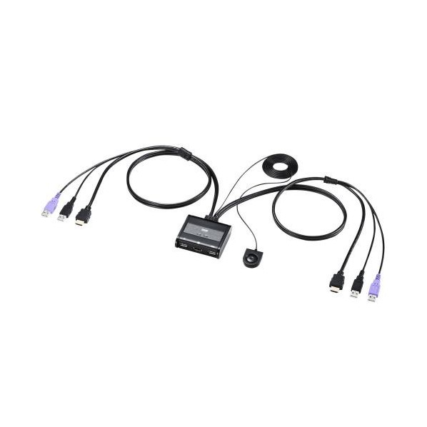 パソコン自動切替器(HDMI/手元スイッチ付/2:1) EA764AE-78 1台【2506DFD_3】|DIY FACTORY ONLINE SHOP
