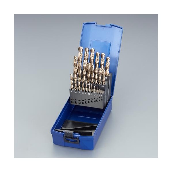※法人専用品※エスコ 1.0-13.0mm/ 25本組 ストレートドリル(Co-HSS) EA824FM-125 1ST【2506DFD_3】