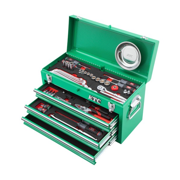 楽天市場】【限定カラー】 KTC 9.5sq. スタンダードセット 66点 3段3