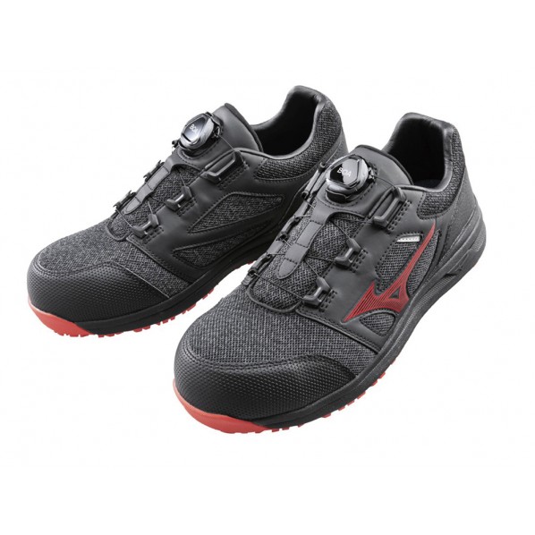 タスコ 安全作業靴 ブラック×レッド TA964JB-27.0 1組