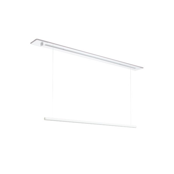 ※法人専用品※川口技研 室内用ホスクリーン昇降式 埋込タイプ 1400mm ホワイト URB-S-W 1組